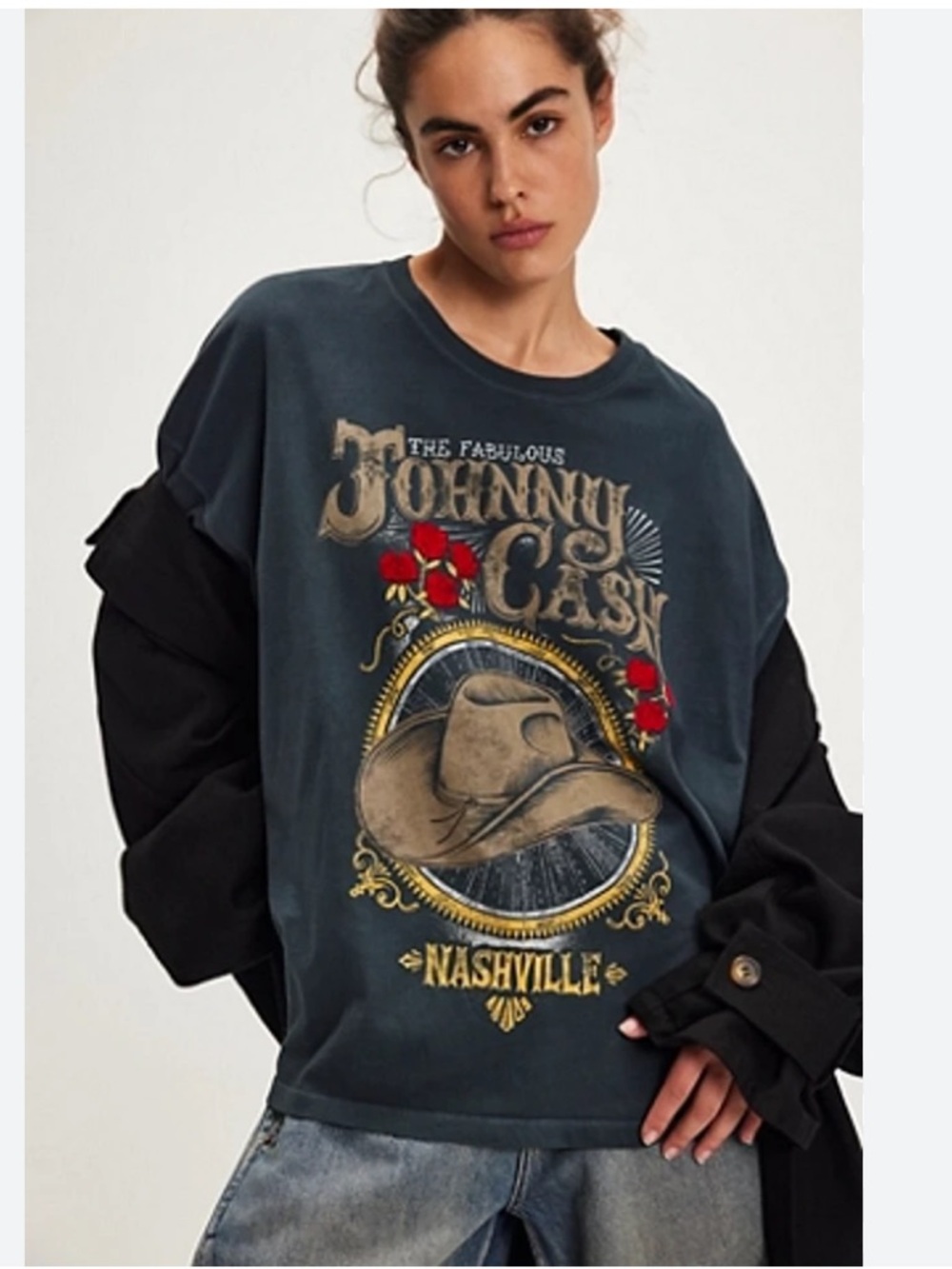 Free People + Daydreamer
Johnny Cash Nashville Rose Tee